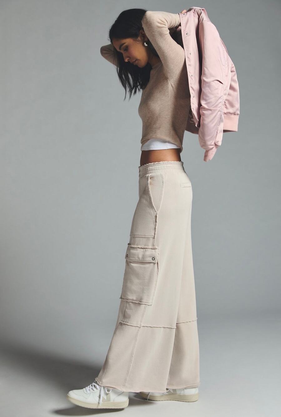 Anthropologie Daily Practice Utility Wide Leg Pants Chai M